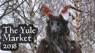 The Yule Goat visits another Yule Market - 2018 Julbocken Julmarknad Nordanå