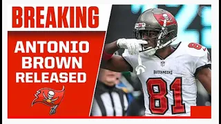 Antonio Brown Cut by Buccaneers after Leaving Game vs New York Jets I Full Sequence