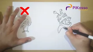 How to Draw Boo from Monster Inc Step by Step