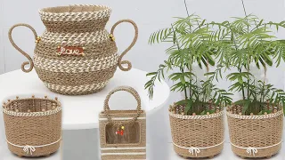 5 Jute Craft Ideas Home Decorating Ideas Handmade | Best Out Of Waste