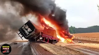 Total Idiots At Work 2023 | The MOST DANGEROUS Overload Truck Fails Caught On Camera