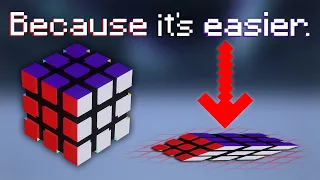Creating a 2D Rubik's Cube in Minecraft (part1)