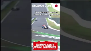 Alonso's crazy overtake on Michael Schumacher: 2005 Suzuka
