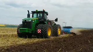 Найбільший у світі плуг Лемкен! Оранка John Deere 9520R із Lemken EuroTitan 12 корпусів