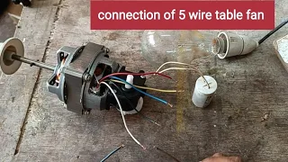 5 wire table fan connection,how to fix connection problem,