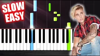 Luis Fonsi, Justin Bieber - Despacito - SLOW EASY Piano Tutorial by PlutaX