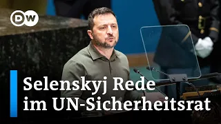 Im Raum mit russischem Diplomat: Was schlägt Selenskyj dem Sicherheitsrat vor? | DW Nachrichten
