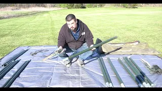 Military mast field antenna setup