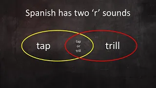 Spanish tapped /ɾ/ vs trilled /r/