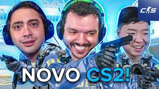 GAULES, ALANZOKA E LIMINHA JOGANDO O NOVO COUNTER-STRIKE 2