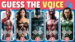 🔊 Guess The CHARACTER By Voice | MARVEL vs DC | Guess The Voice Quiz | Spider-man, Batman, Iron-man