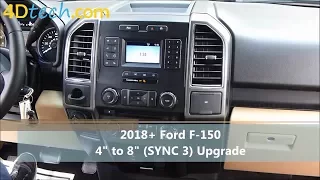 4" to 8" Factory SYNC 3 Upgrade Conversion | 2018+ Ford F150 & 2020+ Ford F250 / F350 / F450