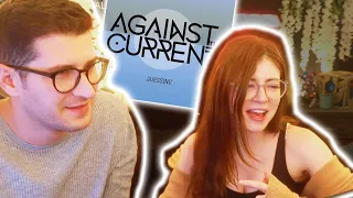 Chrissy Costanza shows "Guessing" by Against the Current to her Boyfriend