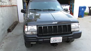 1998 5.9 Jeep Grand Cherokee ZJ Rough Country 4" X Series Lift Kit Rear Suspension Installation Done