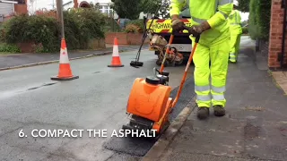 How to repair a road