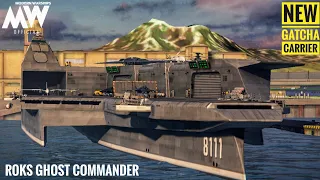 ROKS Ghost Commander - New Gatcha Carrier review and gameplay - Modern Warships