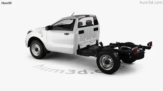 Mazda BT-50 Single Cab Chassis 2018 3D model by Hum3D.com