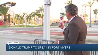 Donald Trump visits downtown Fort Myers