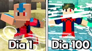 SOBREVIVI 100 DIAS NO MINECRAFT AVATAR LEGENDS