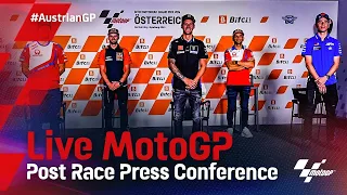 LIVE: Post-race press conference at the #AustrianGP