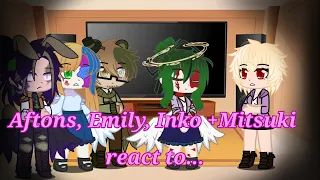 Fnaf parents + Inko & Mitsuki react to Izuku and Katsuki | Izuku Afton and Katsuki Emily AU