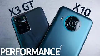 Nokia X10 vs Poco X3 GT | Performance Comparison