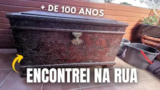 Reciclagem de baú antigo - Restauração completa e deixando como novo | DIY