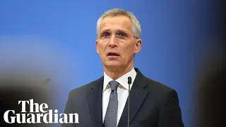 Nato secretary general Stoltenberg holds news conference – watch live