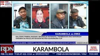 KARAMBOLA SA DWIZ | February 13, 2023