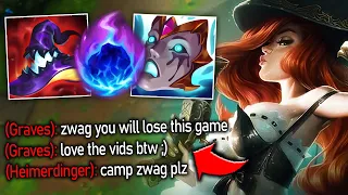 The Enemy Team 5 Man Camped Me, so I Destroyed them with AP Miss Fortune