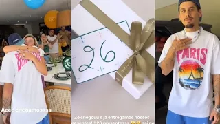 O Zé chegou em casa e a Virgínia dar 26 presentes e o Zé ganhar festa surpresa #virgíniafonseca