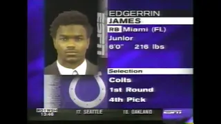 Colts Select RB Edgerrin James (1999 NFL Draft)