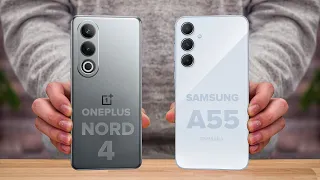 OnePlus Nord 4 Vs Samsung A55 | Full Comparison ⚡ Which one is Best?