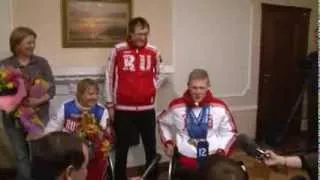 Встреча Григория Мурыгина и Натальи Кочеровой с Паралимпийских игр