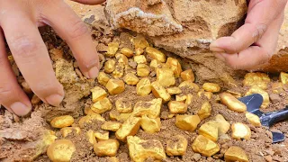 God Rush! Digging for Treasure worth millions from Huge Nuggets of Gold, Gold Panning, Mining Excite