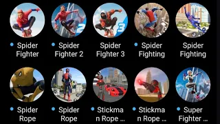 spider fighter 3, spider fighter 2, spider rope, spider fighting hero game, rope hero vice town,