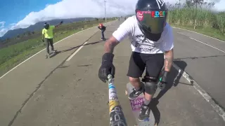 Gopro 4 Learns How To Fly After An Epic Longboard Bail - No drone Needed