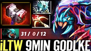 🔥 iLTW Weaver 9min GODLIKE 31 KILLs — End Game with Basher + Gleipnir Scary Carry Dota 2 Pro