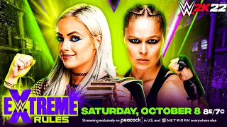 🔥😱LIV MORGAN vs RONDA ROUSEY en EXTREME RULES 2022🔥