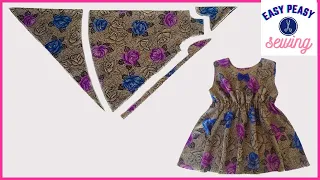 Easy Umbrella Baby Dress Cutting & Sewing