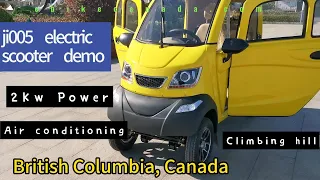 NEW: Enclosed Electric Mobility Scooter for Canadian Terrain & Weather