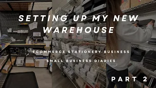 Organising my new warehouse space! Moving Vlog Part 2 | May Paper Co.