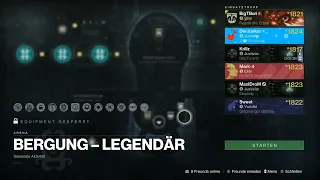 Destiny 2#027 Bergung auf Legendär 1830 | Mein Erster Run | Saison 21 | Woche 4 😄[HD][PS5]