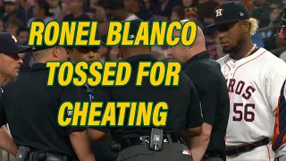 Ronel Blanco ejected for foreign substance on glove vs. A's | 5/14/24
