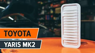 How to change air filter on TOYOTA YARIS Mk2 [TUTORIAL AUTODOC]