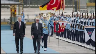 President Erdogan welcomed German President Steinmeier with an official ceremony