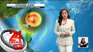 Posibleng mag-landfall sa southern portion ng Taiwan ang Bagyong Jenny bukas ng umaga;... | 24 Oras