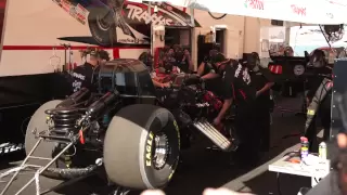 Courtney Force Top Fuel Funny Car Warm Up In Pits HD