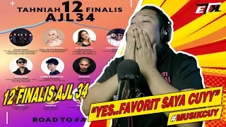 yess...!!! 😍👏 12 Finalis Anugerah Juara Lagu 34 | SFMM34 | REACTION