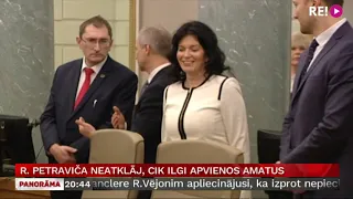 R. Petraviča neatklāj, cik ilgi apvienos amatus